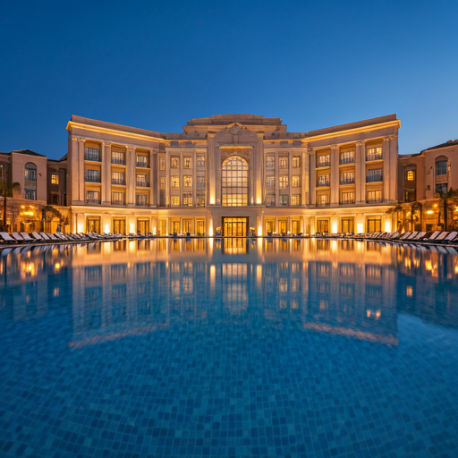 Luxury hotel facade